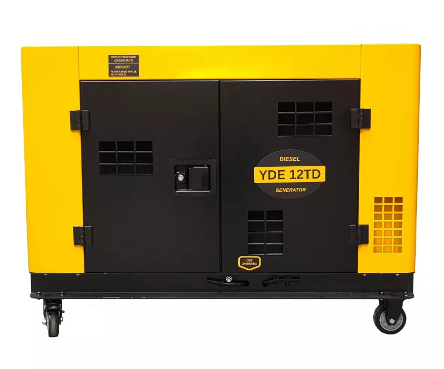 Generatoare insonorizate - Generator insonorizat diesel monofazat Stager YDE12TD, 8.5kVA, 37A, 3000rpm, climasoft.ro