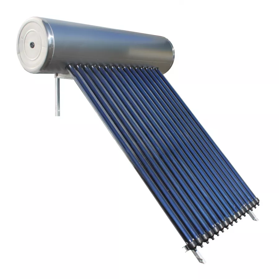 Panou solar apa calda cu 15 tuburi vidate heat pipe si boiler presurizat 190 litri Panosol PS190 - suport sarpanta