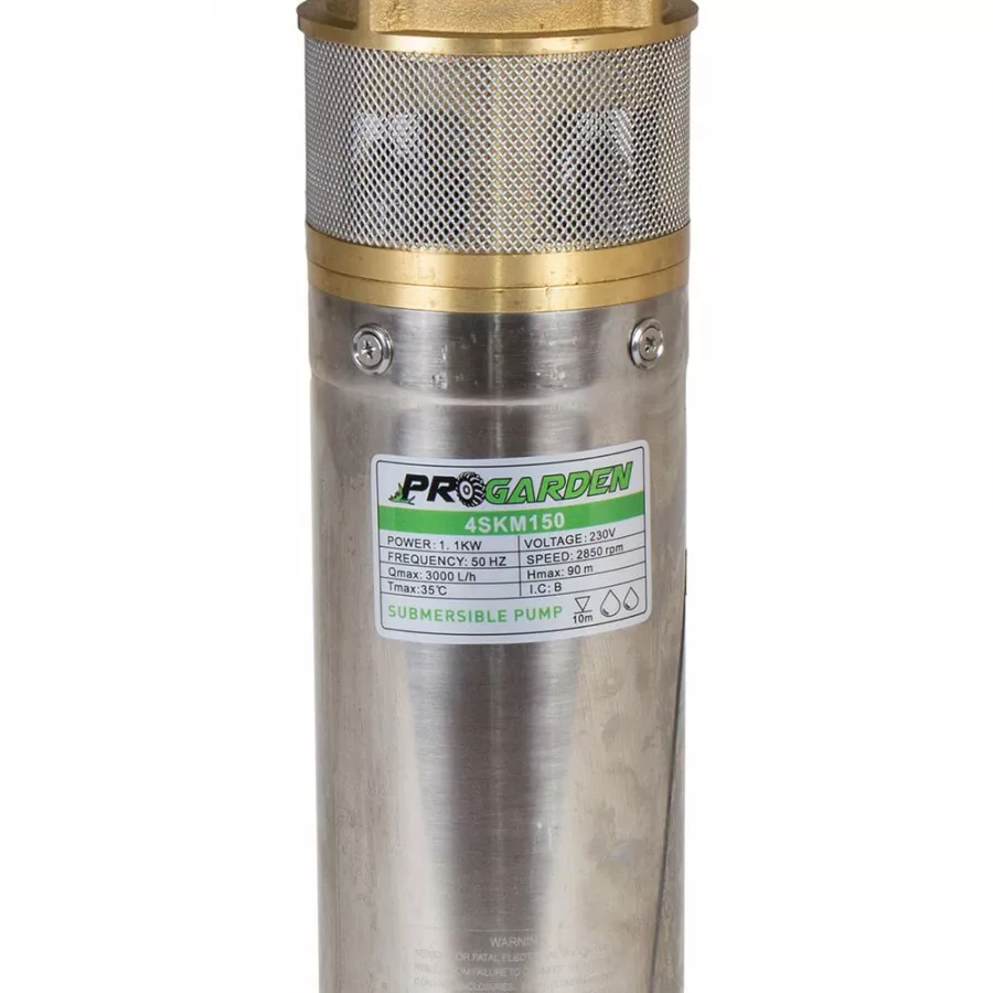 Pompe submersibile put - Pompa submersibila apa curata Progarden 4SKM150, 1100W, 42L/min, flansa cupru, climasoft.ro