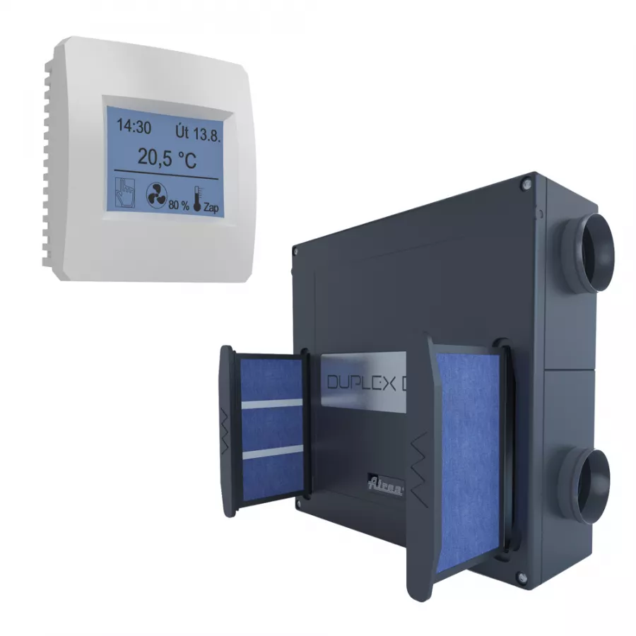 Centrala de ventilatie cu recuperare de caldura Atrea Duplex 250 Easy cu sistem de control CPA