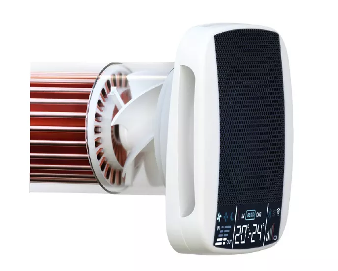 Sistem de ventilatie cu recuperare de caldura Klimatronik 160 H Pro Alb/Negru