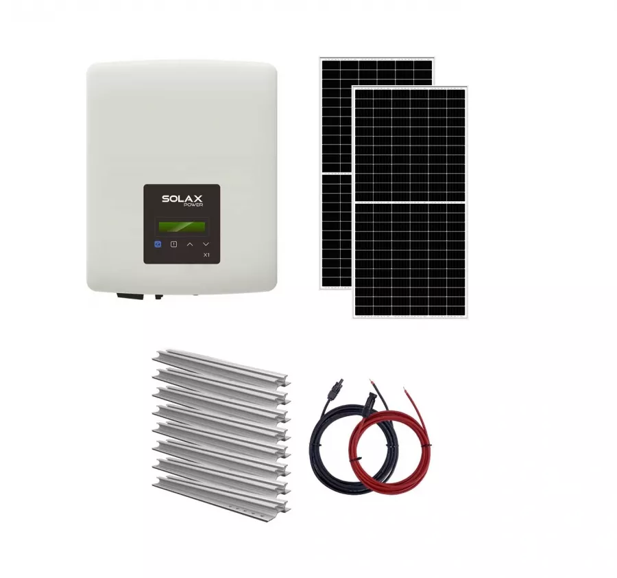 Sistem fotovoltaic On-Grid 3 kW monofazat Solax - tigla