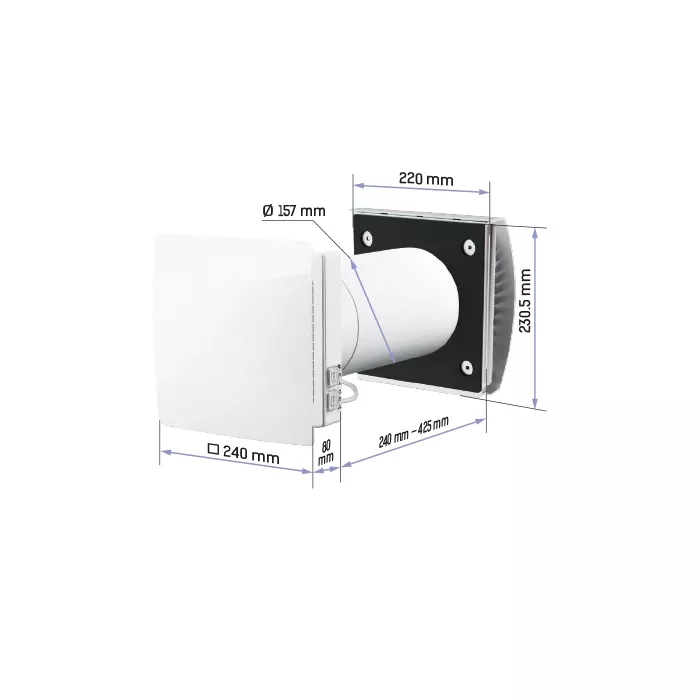 Recuperatoare de caldura - Sistem ventilatie Vents TwinFresh Comfo RA1-85 V.3, climasoft.ro
