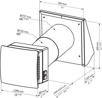 Sistem ventilatie Vents TwinFresh Comfo RB1-50