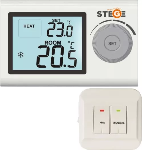 Termostate - Termostat electronic fara fir STEGE SG100 RF, climasoft.ro