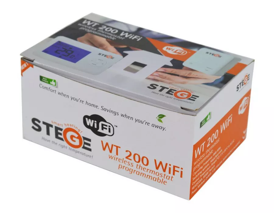 Termostate - Termostat electronic SMART fara fir STEGE WT200 WIFI, climasoft.ro