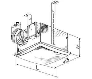 Ventilatoare de tubulatura - Ventilator Blauberg Box-D 100, climasoft.ro