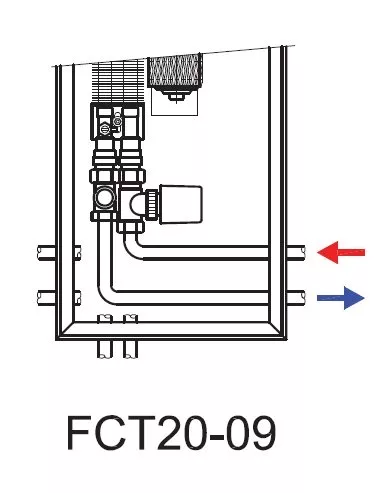 Ventiloconvector de pardoseala ingropat ISAN - DYNAMIC FCT20-09- 2400