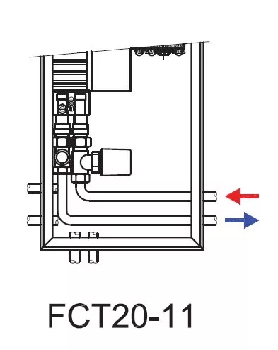 Ventiloconvector de pardoseala ingropat ISAN - DYNAMIC FCT20-11 3200