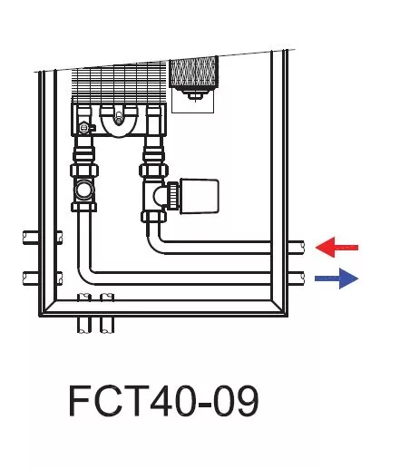 Ventiloconvector de pardoseala ingropat ISAN - DYNAMIC FCT40-09- 1200