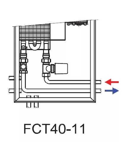 Ventiloconvector de pardoseala ingropat ISAN - DYNAMIC FCT40-11 2000