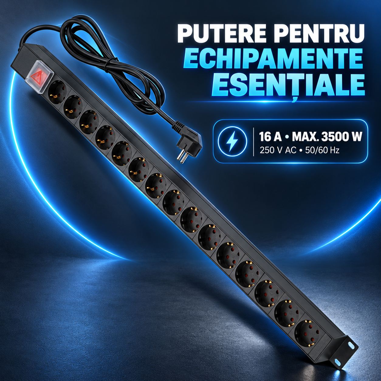 PDU Emtex PDU15K 16A putere maxima 3500W