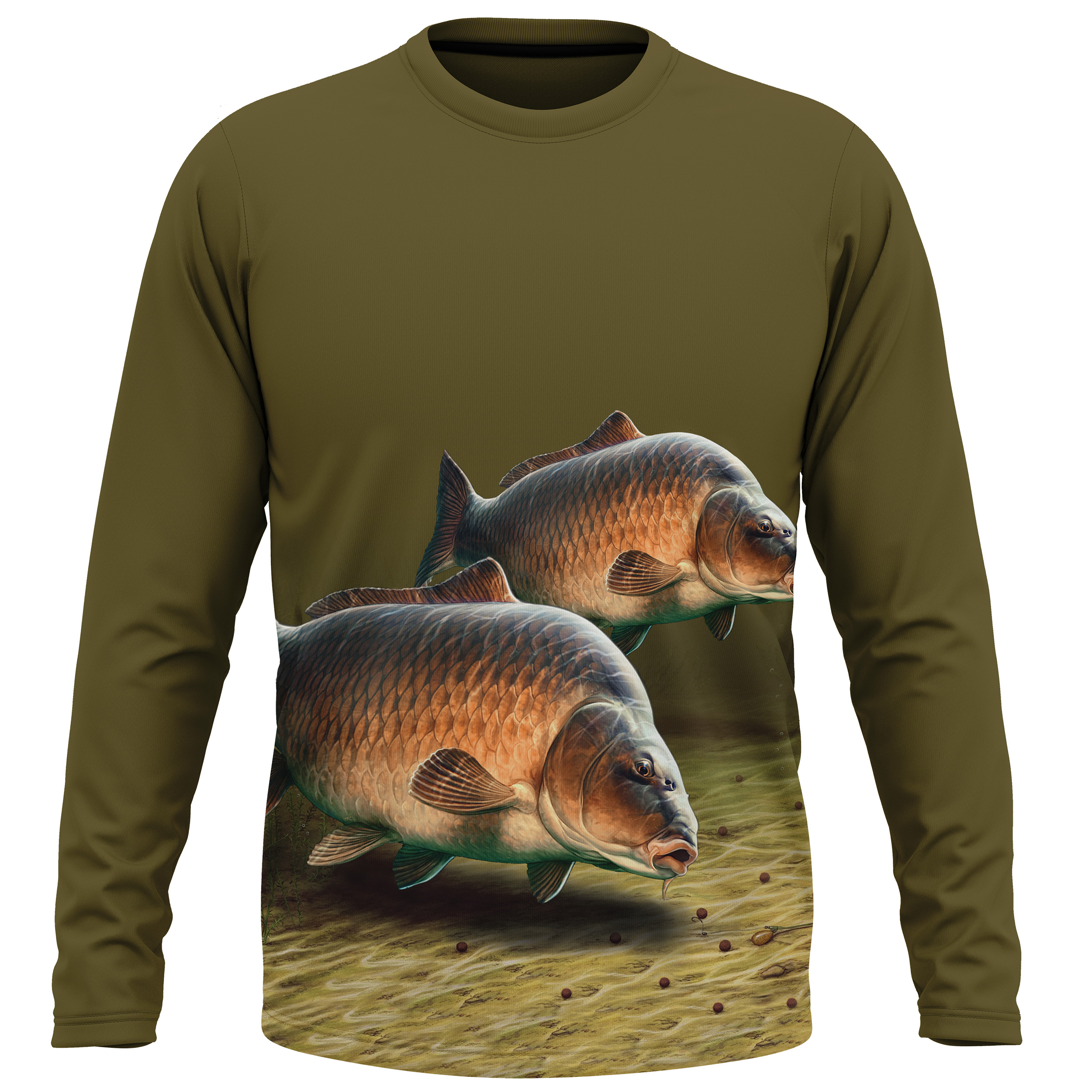 BLUZA CARP FISHING KAKI S