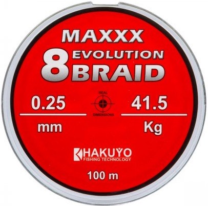 FIR TEXTIL HAKUYO EVOLUTION 8 BRAID, 100m 0.30mm/51.20kg