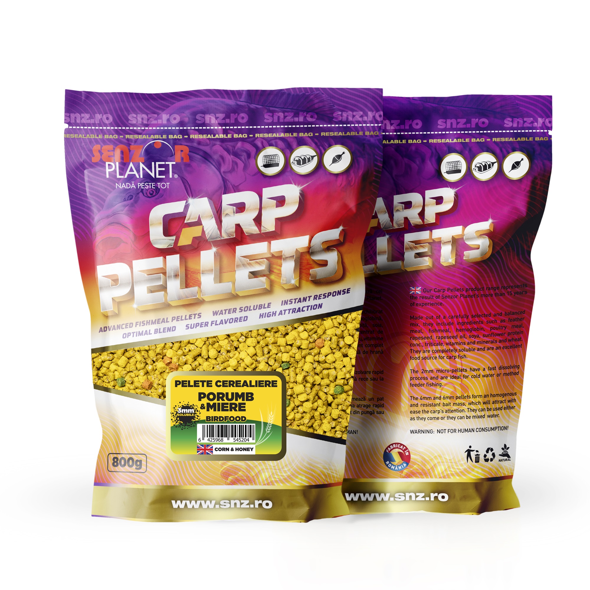 PELETE CEREALIERE CRAP CARAS 3mm 800g snz.ro