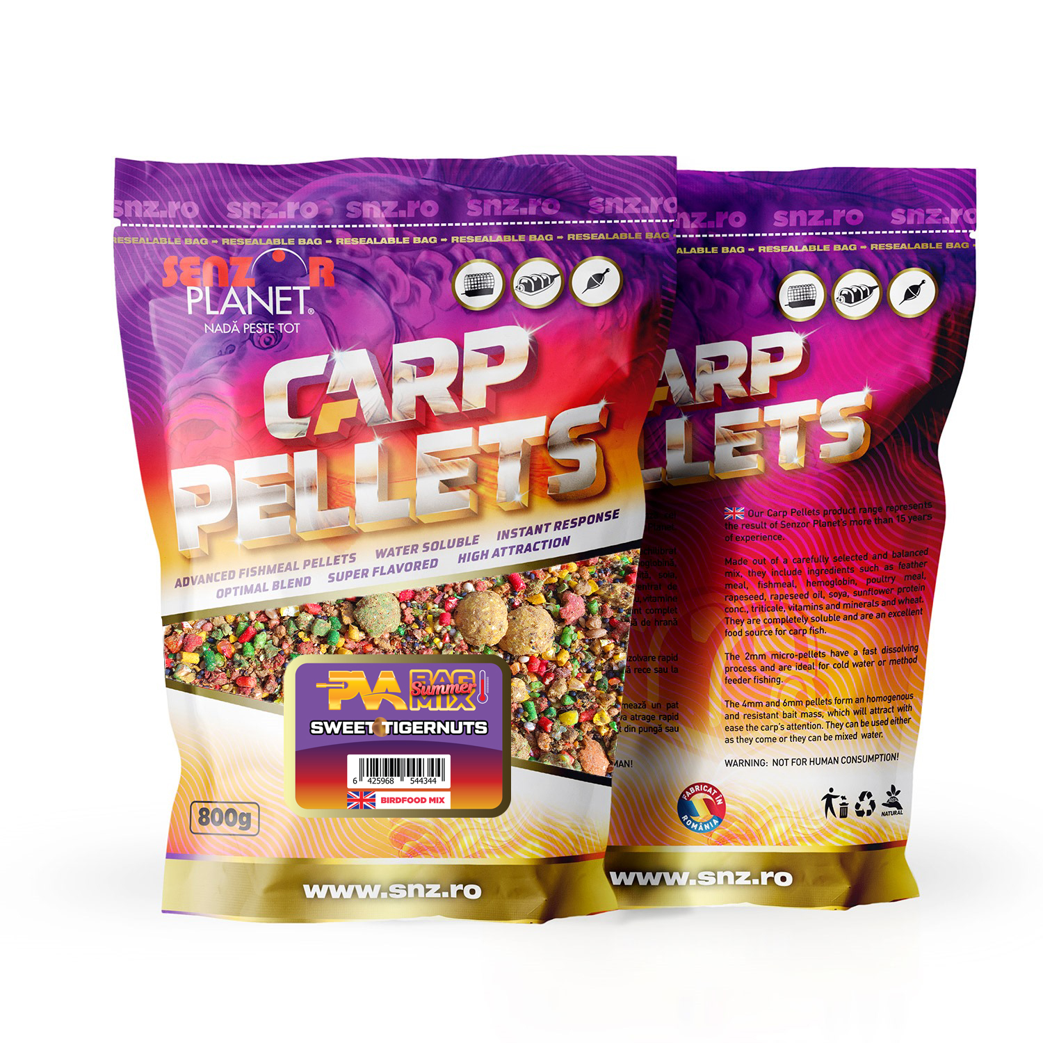 SUMMER PVA BAG MIX SWEET TIGERNUTS 800g snz.ro