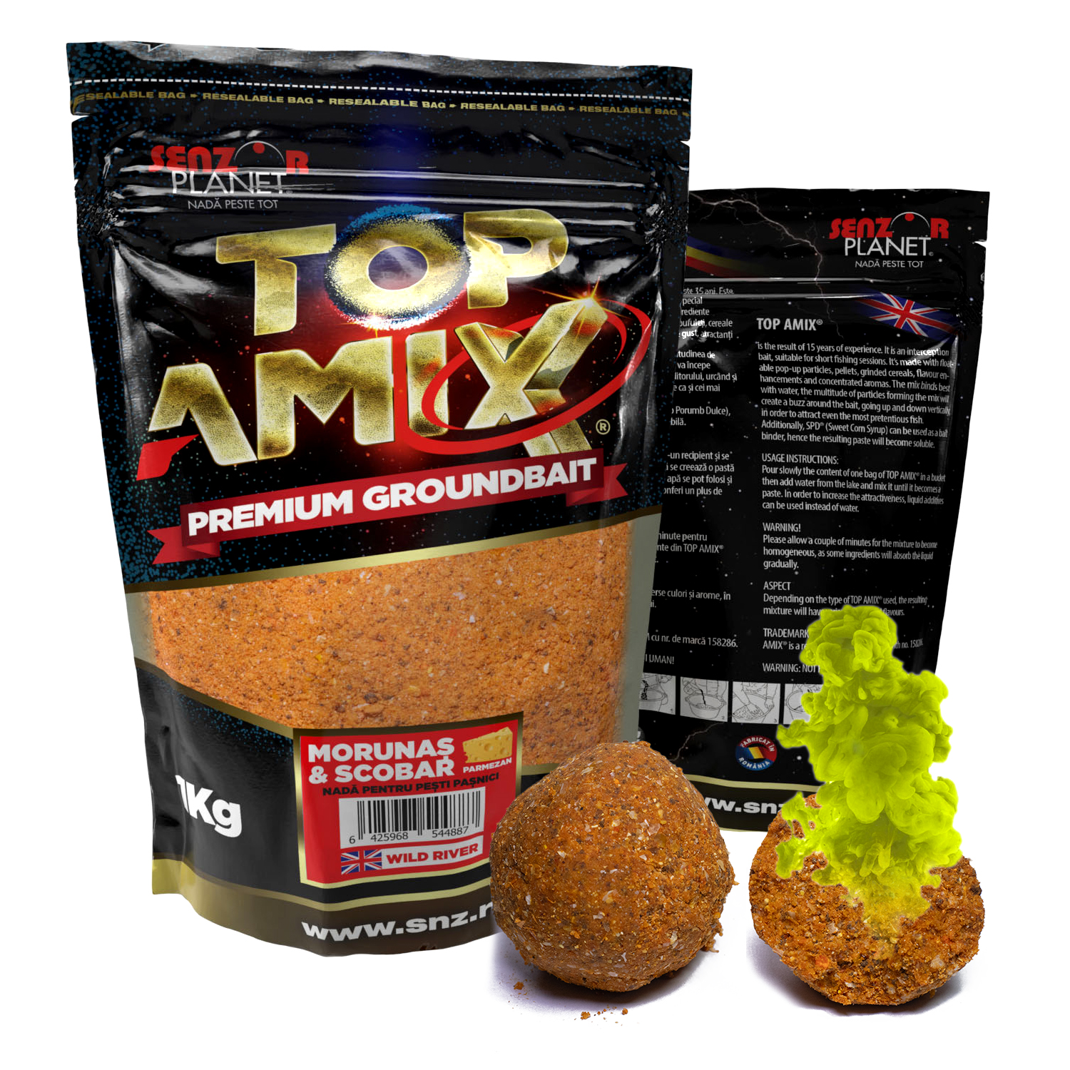Groundbait premium pentru crap TOP AMIX