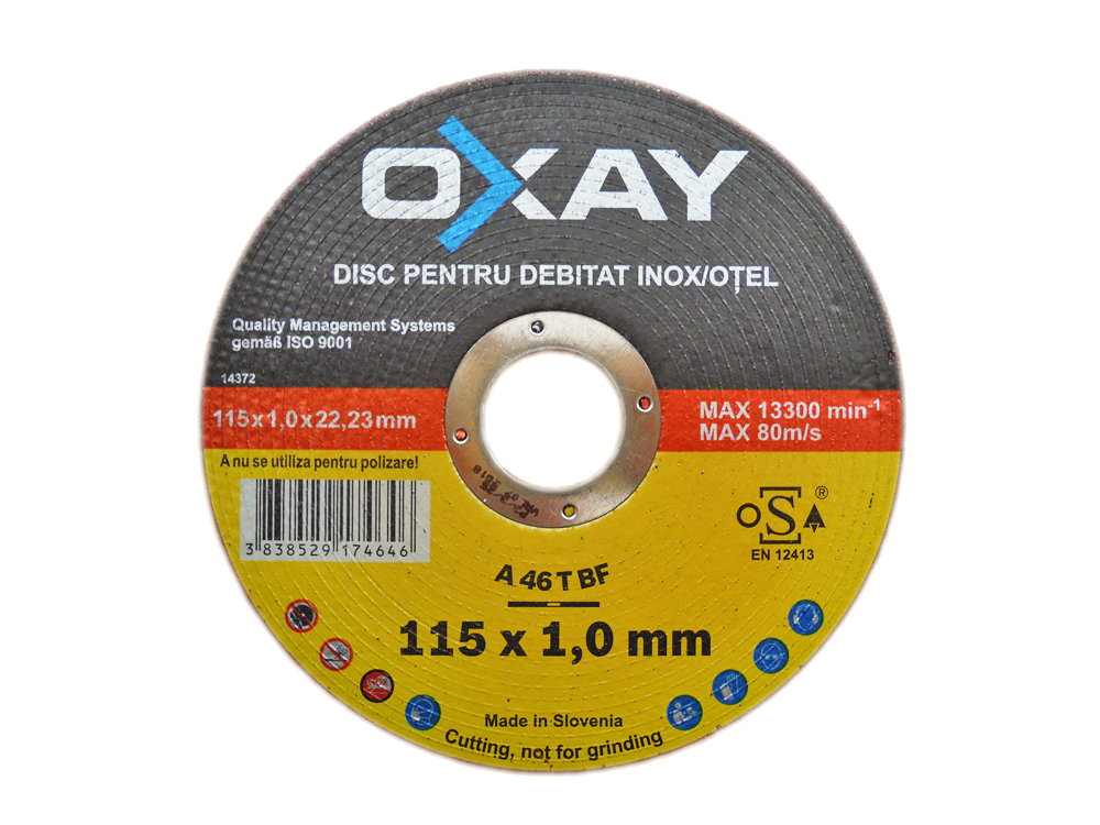 Disc OXAY debitat inox/metal 115X1 mm