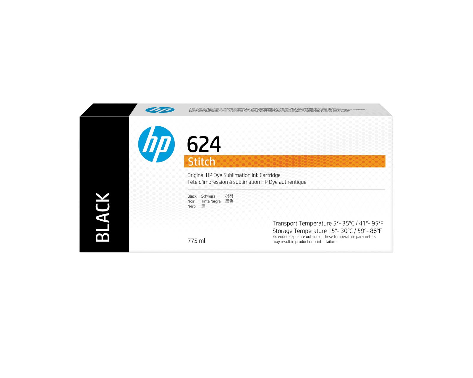 Cartuse imprimanta HP - HP 624 775ml Black Stitch Ink Cartridge 2LL53A, transilvae.ro