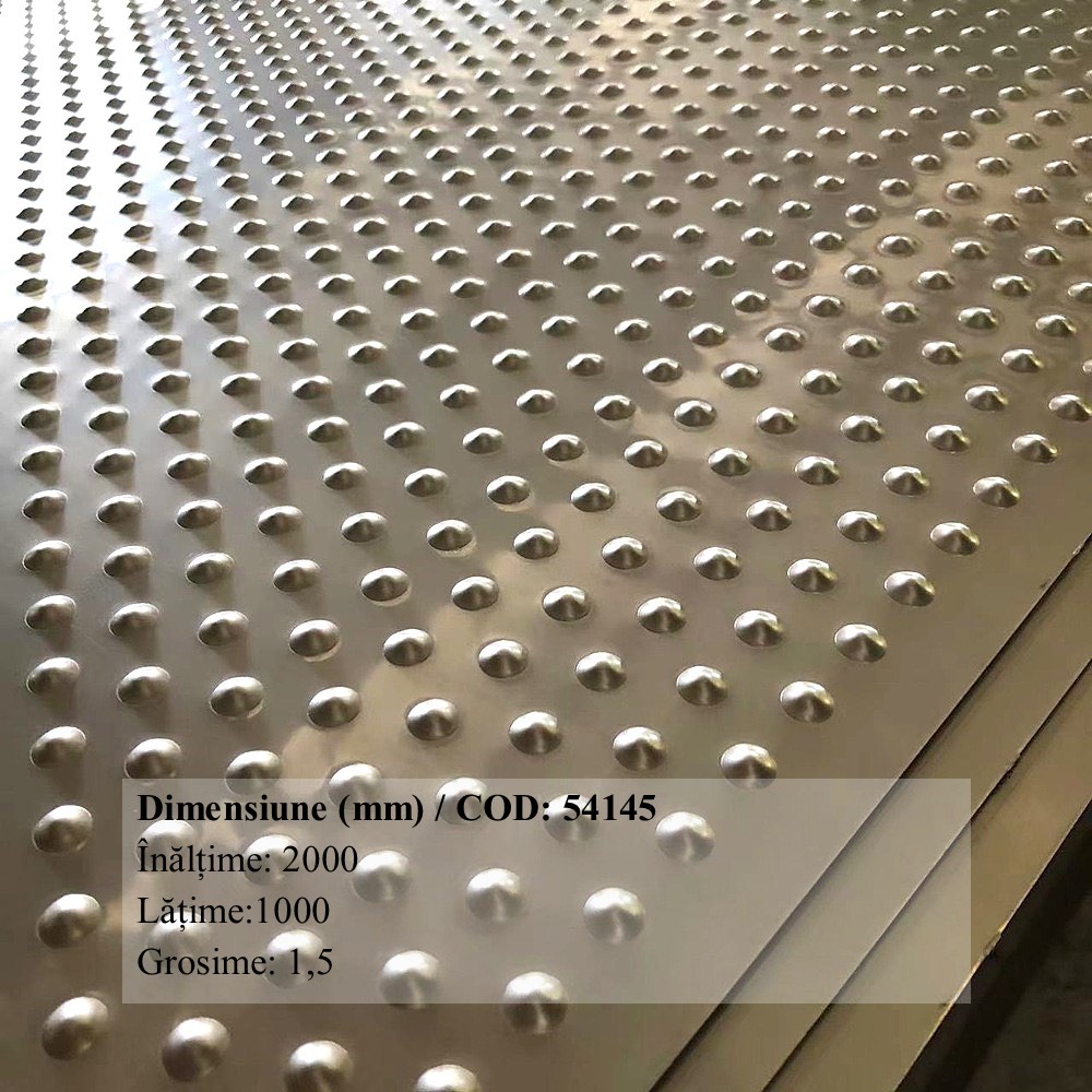 54145 TABLA AMBUTISATA MODEL ROTUND H 2000MM, L 1000MM, GR. 1.5MM