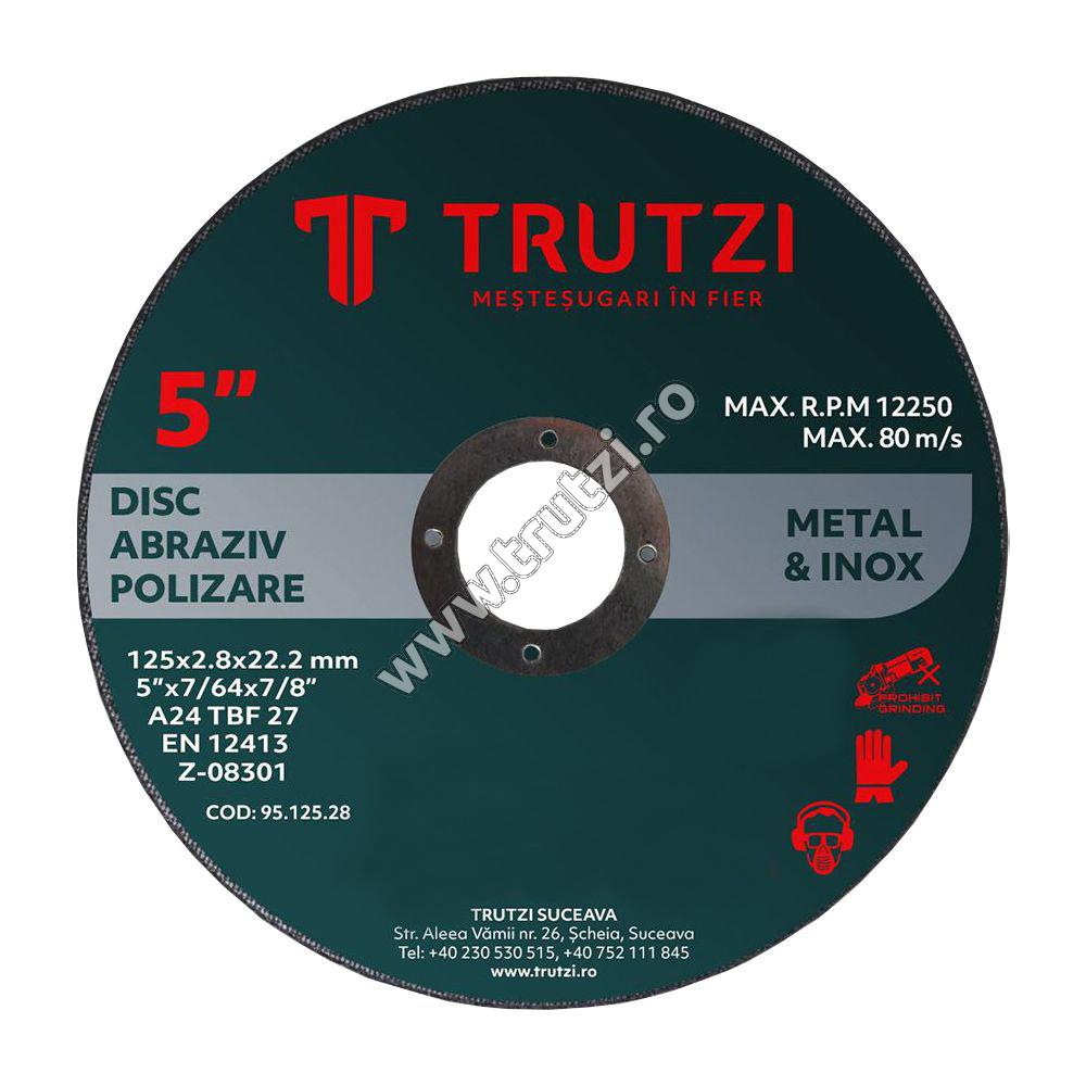 Discuri și freze - 9512528 DISC ABRAZIV PT. POLIZAT 125X2.8X22.0MM, trutzi.ro