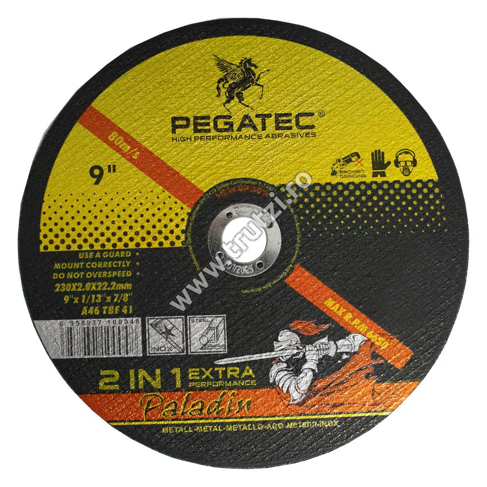 Discuri și freze - 9623020 DISC ABRAZIV DEBITARE METAL 230X2.0X22.2MM PEGATEC, trutzi.ro