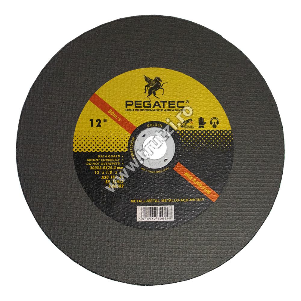 Discuri și freze - 9623030 DISC ABRAZIV DEBITARE METAL 300X3.0X25.4MM PEGATEC, trutzi.ro