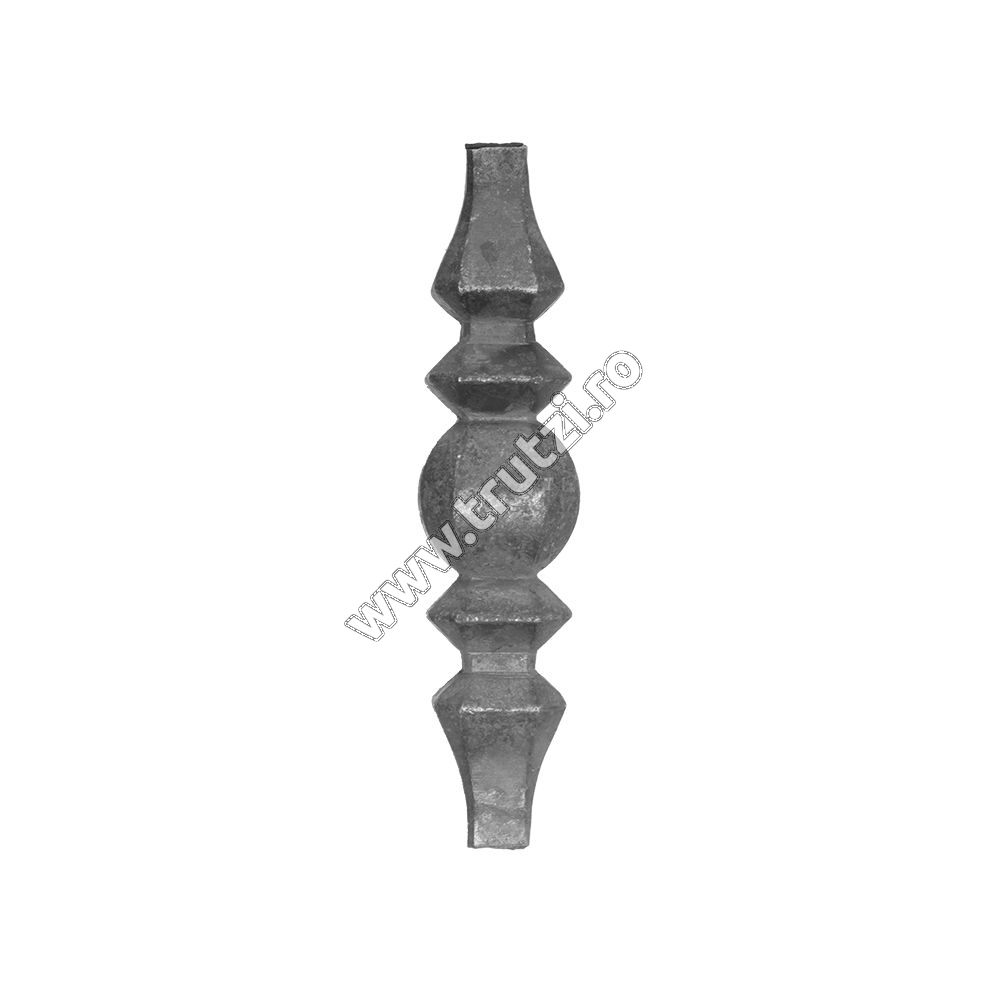 Elemente de mijloc forjate - 4141012 ELEMENT DE MIJLOC FORJAT BAZA 12X12MM, H 170MM, L 43MM, trutzi.ro