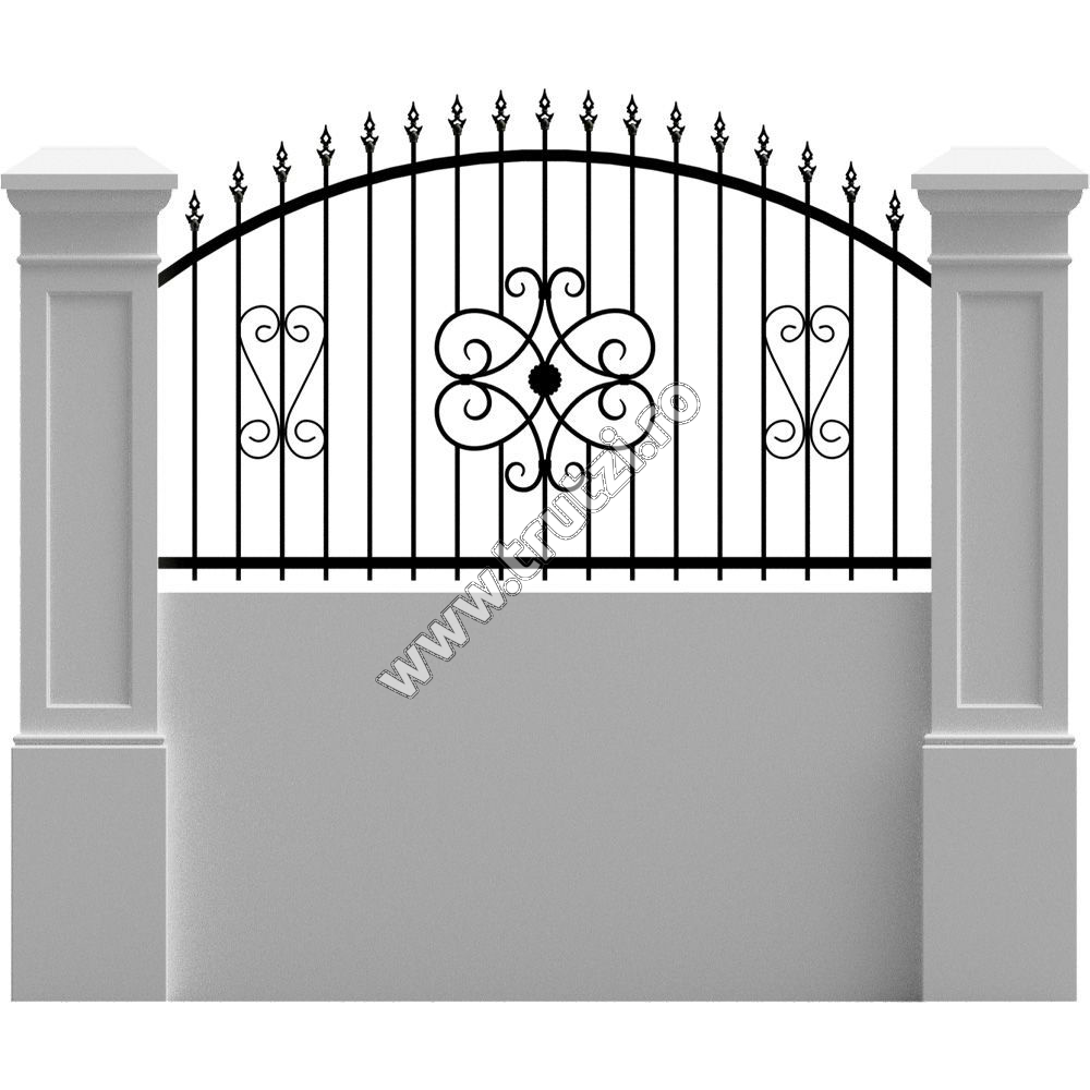 Porți și garduri fier forjat - 56235S11 Plasa de gard standard model Amara, trutzi.ro