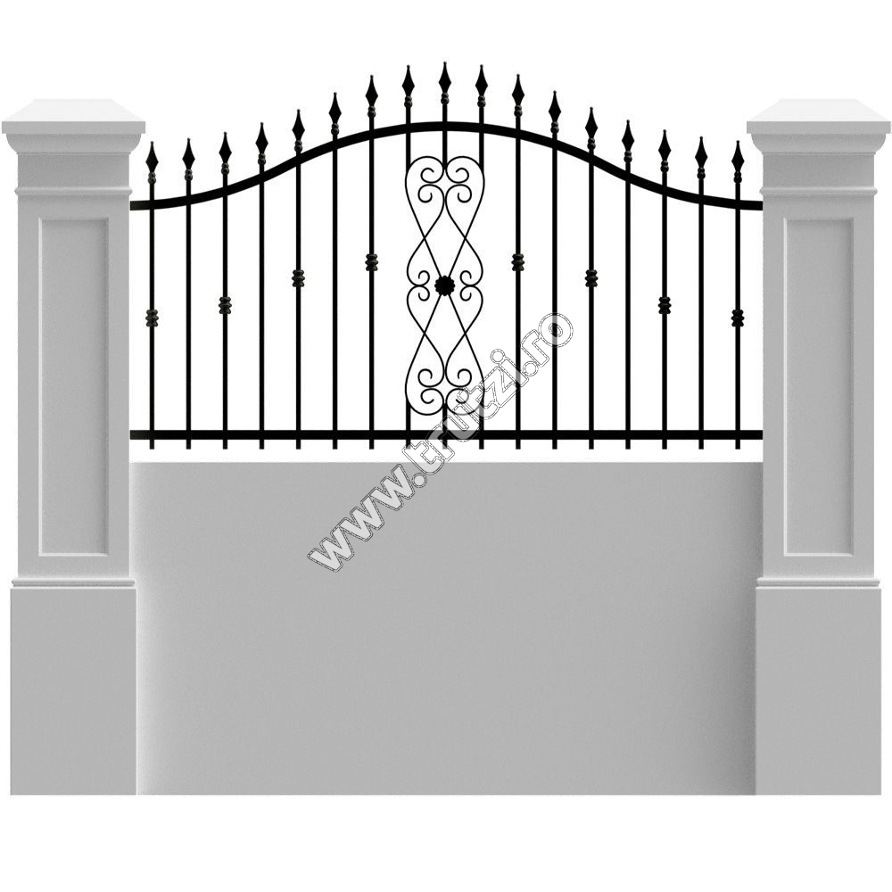 Porți și garduri fier forjat - 56238S11 Plasa de gard standard model Bechet, trutzi.ro