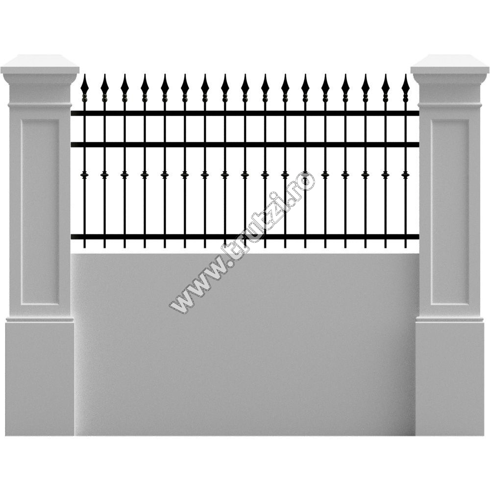 Porți și garduri fier forjat - 56236S11 Plasa de gard standard model Vulcan, trutzi.ro