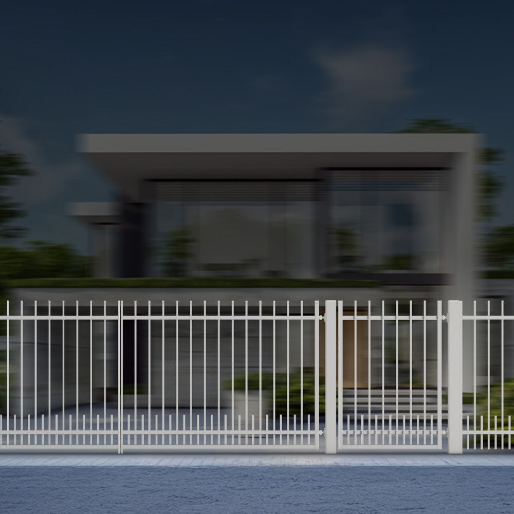 Pachet promo TruHS 2, poarta pietonala, poarta auto batanta, 5 panouri de gard 2500x1500 mm, L=18,5