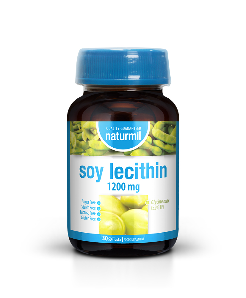 Extracte din plante medicinale SOY LECITHIN 1200 mg, 30 caps...
