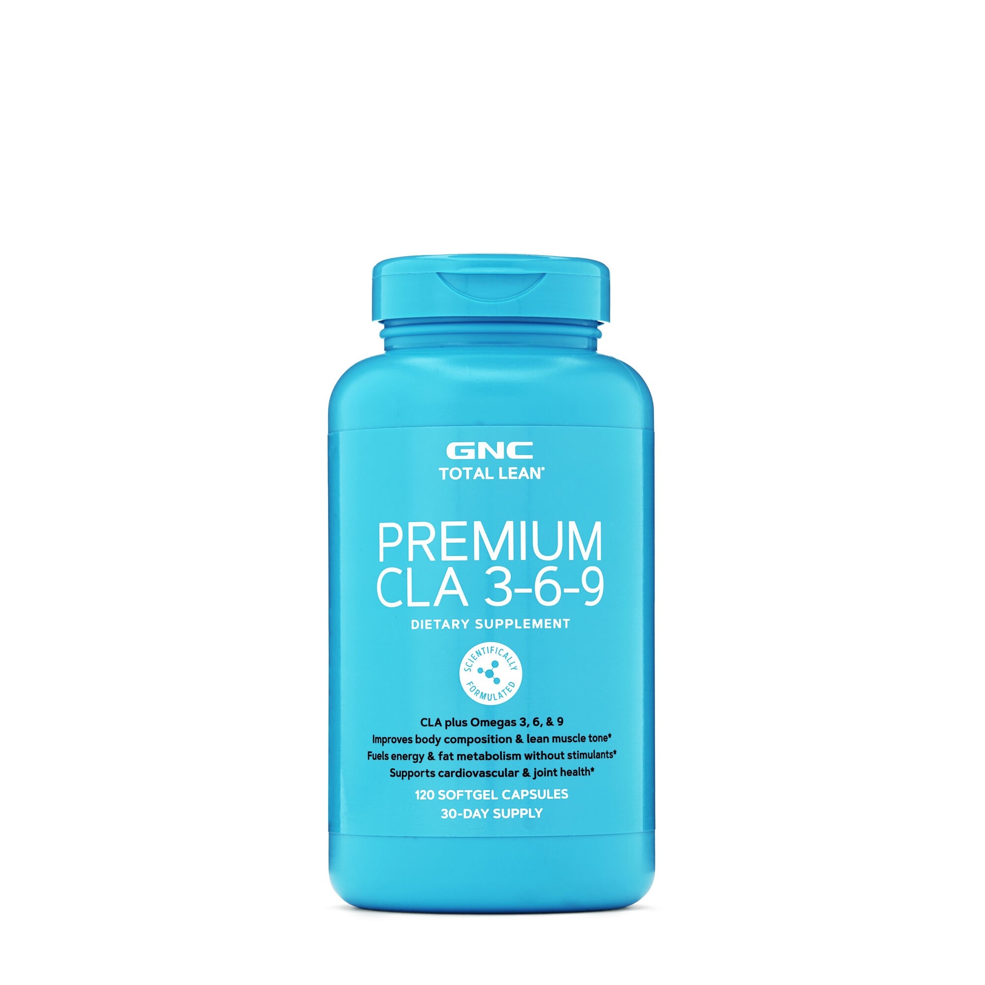 Slăbire și lipoliză -  Total Lean Premium CLA 3-6-9, Acid Linoleic Conjugat si Omega 3-6-9, 120 capsule, GNC, farmaciamare.ro