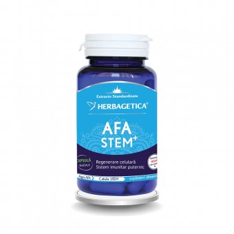 Tonice generale - AFA Stem+, 60 capsule, Herbagetica, farmaciamare.ro