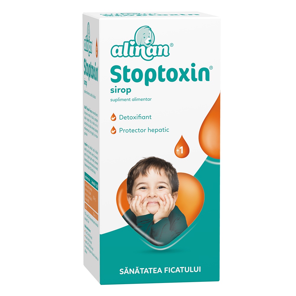 Sănătatea copiilor - Alinan Stoptoxin sirop, 150ml, Fiterman, farmaciamare.ro