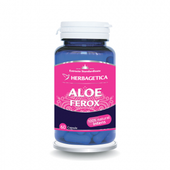 Detoxifiere - Aloe Ferox, 60 capsule, Herbagetica, farmaciamare.ro