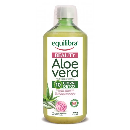 Detoxifiere - Aloe Vera Beauty - piele tonica si luminoasa, 500 ml, Equilibra, farmaciamare.ro
