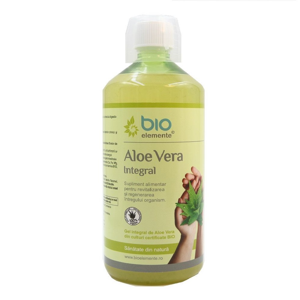 Tonice generale - Aloe vera integral, 1 litru, Bio Elemente, farmaciamare.ro