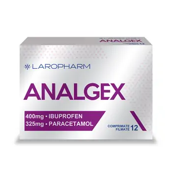 Analgezice, antiinflamatoare - Analgex 400/325mg, 12 comprimate, Laropharm, farmaciamare.ro