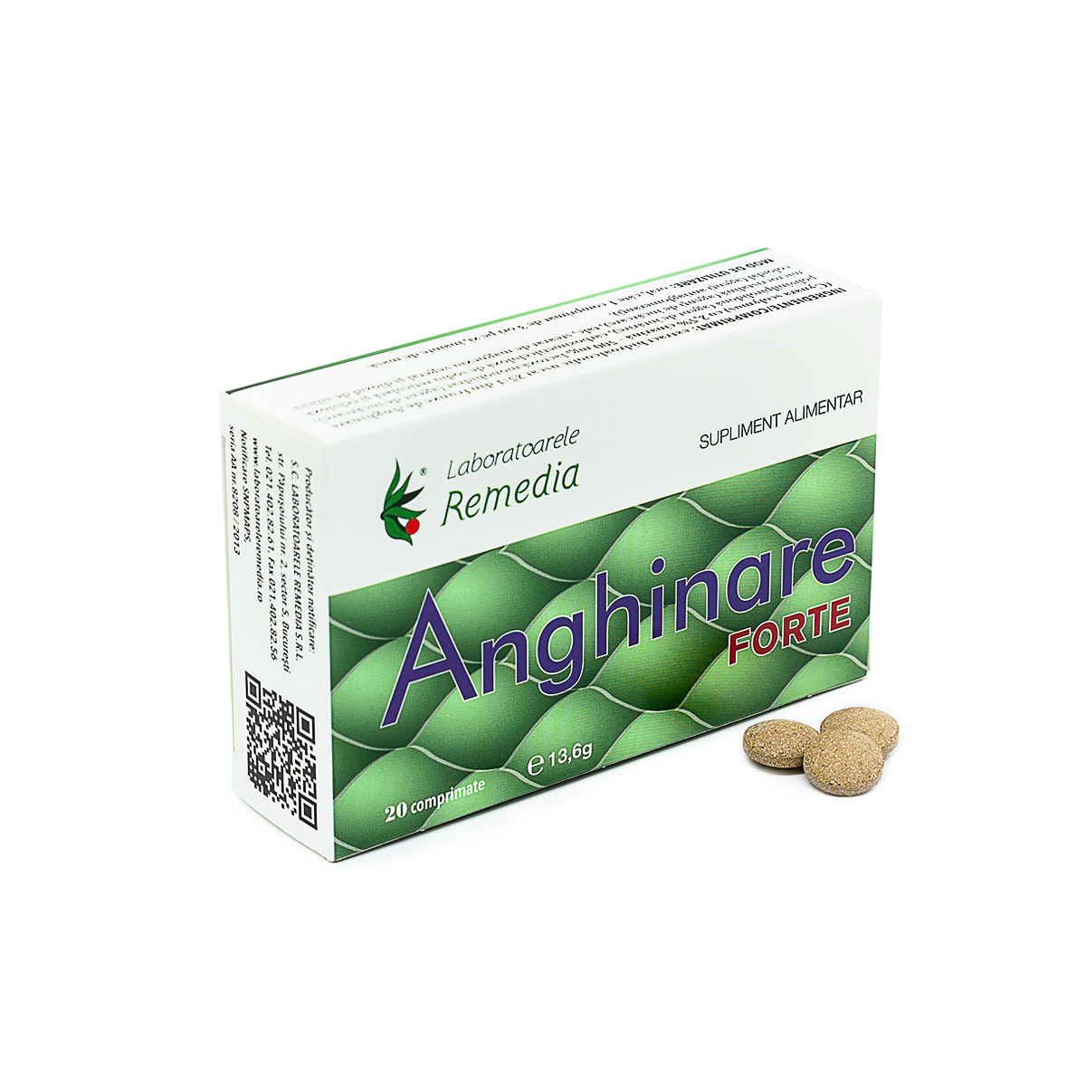 Afecțiuni hepato-biliare - Anghinare Forte 500mg, 20 comprimate, Remedia, farmaciamare.ro