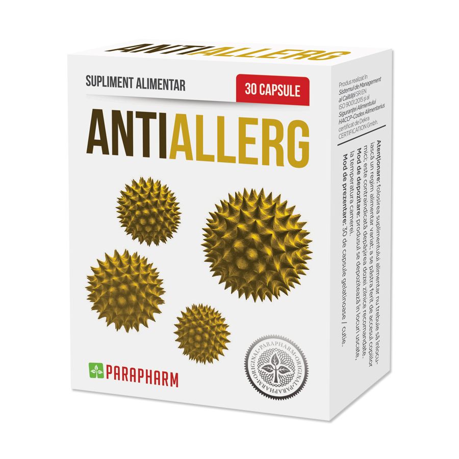 Alergii de sezon - Anti-Allerg, 30 capsule, Parapharm, farmaciamare.ro