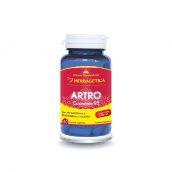 Oase, mușchi și articulații - Artro  Curcumin 95, 60 capsule, Herbagetica, farmaciamare.ro