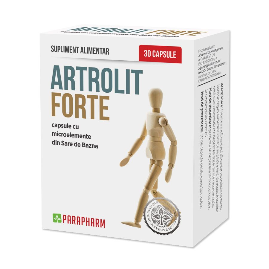 Oase, mușchi și articulații - Artrolit Forte, 30 capsule, Parapharm, farmaciamare.ro