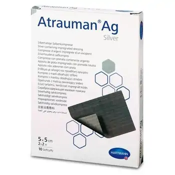 Îngrijire și tratare plăgi - Pansament Atrauman Ag 5 x 5 cm, 10 bucati, Hartmann, farmaciamare.ro