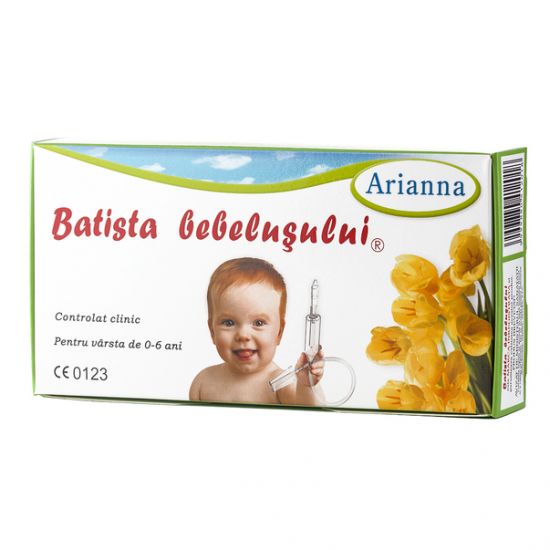 Dispozitive pentru copii - Batista bebelusului - aspirator nazal, Arianna , farmaciamare.ro