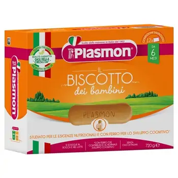 Alimente și băuturi pentru copii - Biscuiti cu vitamine Biscotto +6luni, 720g, Plasmon, farmaciamare.ro