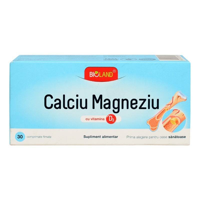 Oase, mușchi și articulații - Calciu Magneziu cu Vitamina D3 , 30 comprimate, Biofarm, farmaciamare.ro