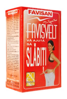 Slăbire  - Ceai de slabit Favisvelt, 20 plicuri, Favisan, farmaciamare.ro