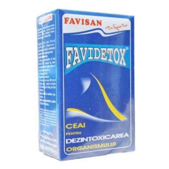 Detoxifiere - Ceai Favidetox, 20 plicuri, Favisan, farmaciamare.ro
